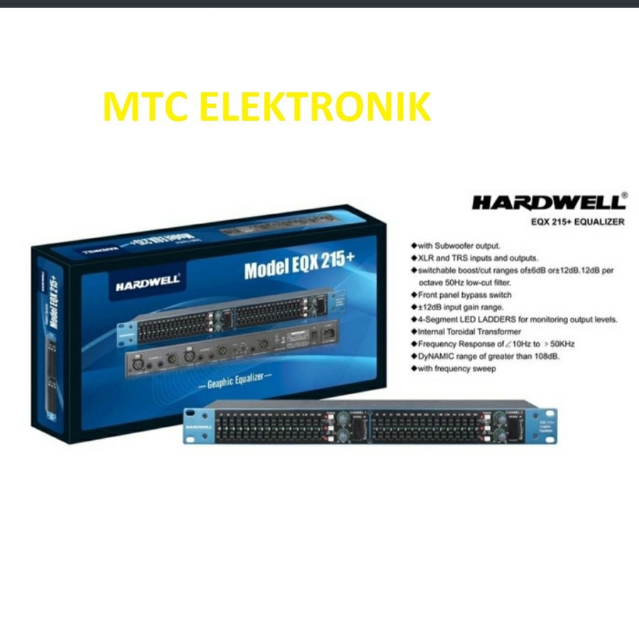 Equalizer HARDWELL EQX231 Plus Subwoofer Equalizer EQX 231 ORIGINAL
