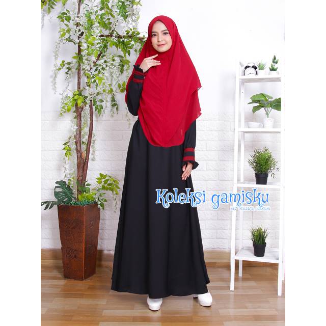 Koleksi Gamisku By Zahra Hijab Wolfis Grade A dan Ceruty 2 Layer Premium Polosan Exclusive Wolfis