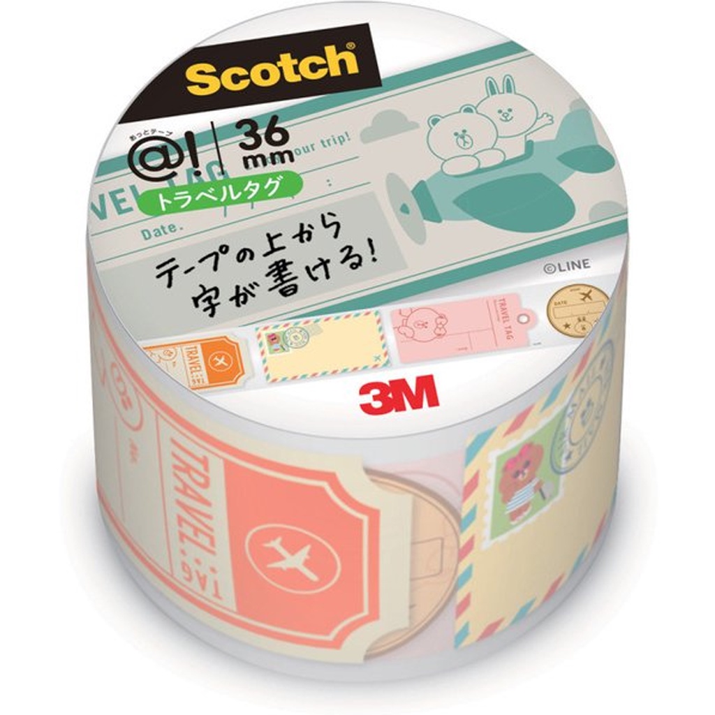 

Scotch Atto Masking Tape LINE Travel Tag