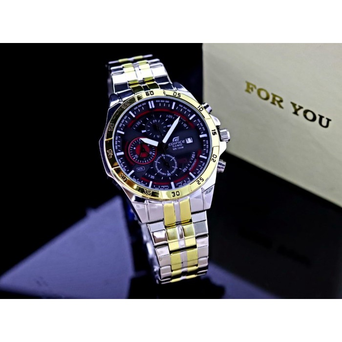 JAM TANGAN PRIA ANTI AIR RANTAI ORIGINAL DIGITAL MURAH KULIT W6B1 Casio Edifice EFR559 CASIO EDIFICE