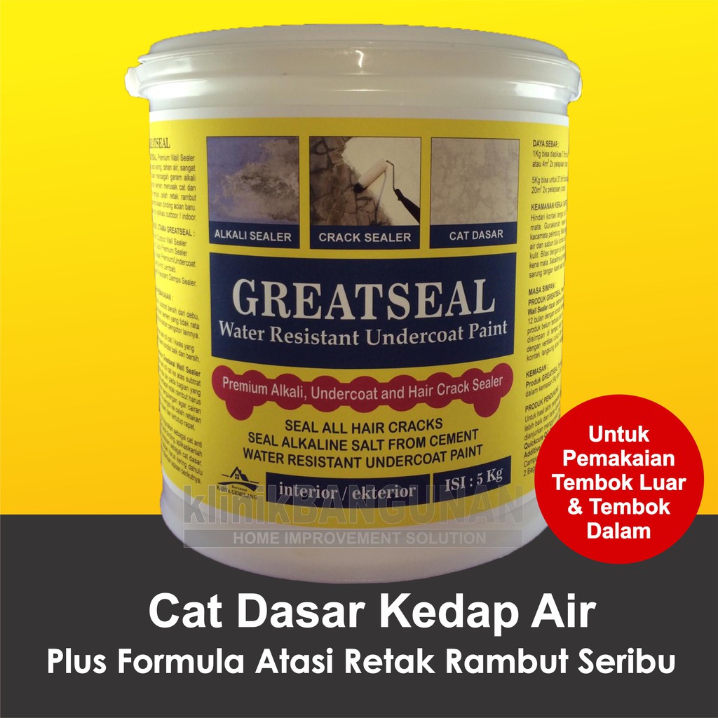  Cat  Tembok  Anti  Lembab dan  Anti  Jamur  GREATSEAL WALL 