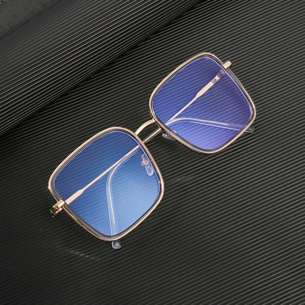 Lily Kacamata Anti Cahaya Biru Perlindungan Radiasi Anti-UV Anti-blue Rays Metal Frame Eyeglasses