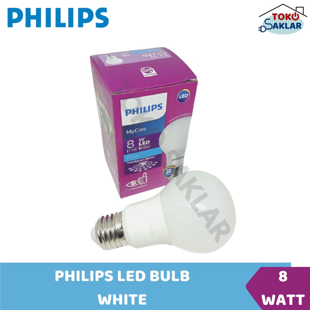 Lampu LED Philips 8 watt