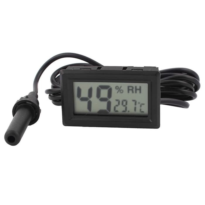 Tool Mini LCD Digital Thermometer &amp; Hygrometer with Probe kabel sensor