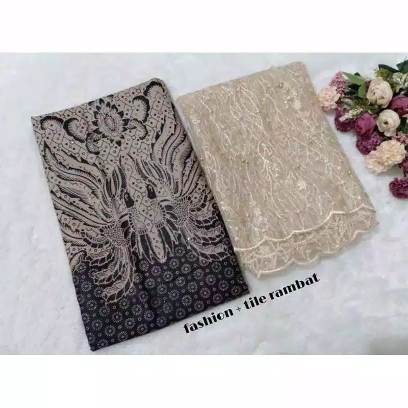 Kain Batik Fashion set Batik Brokat Kebaya Bridesmaid