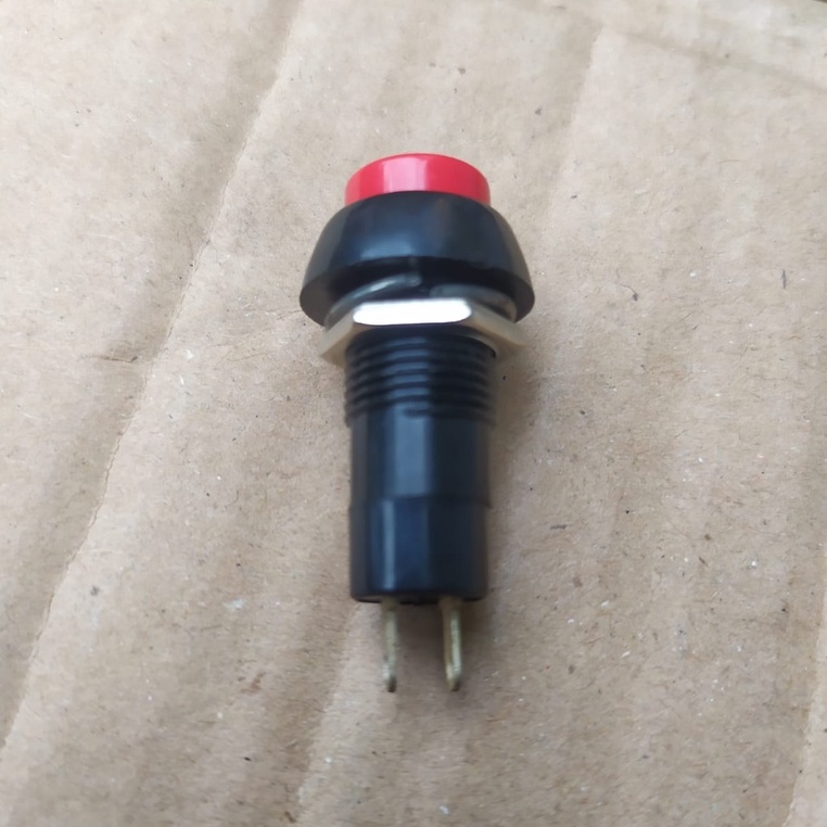 PUSH ON OFF 2 PIN SAKLAR SWITCH TOMBOL ON OFF 12MM