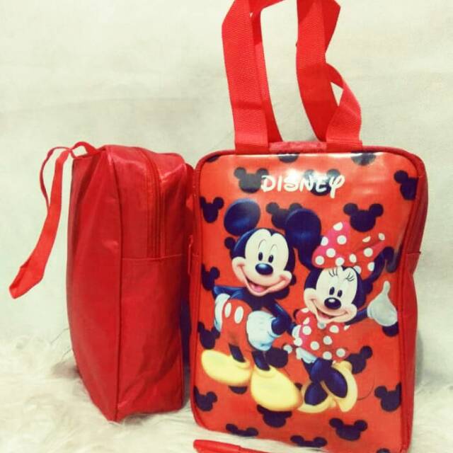 

MarMon Tas kitab berdiri motif printing karakter souvenir ultah