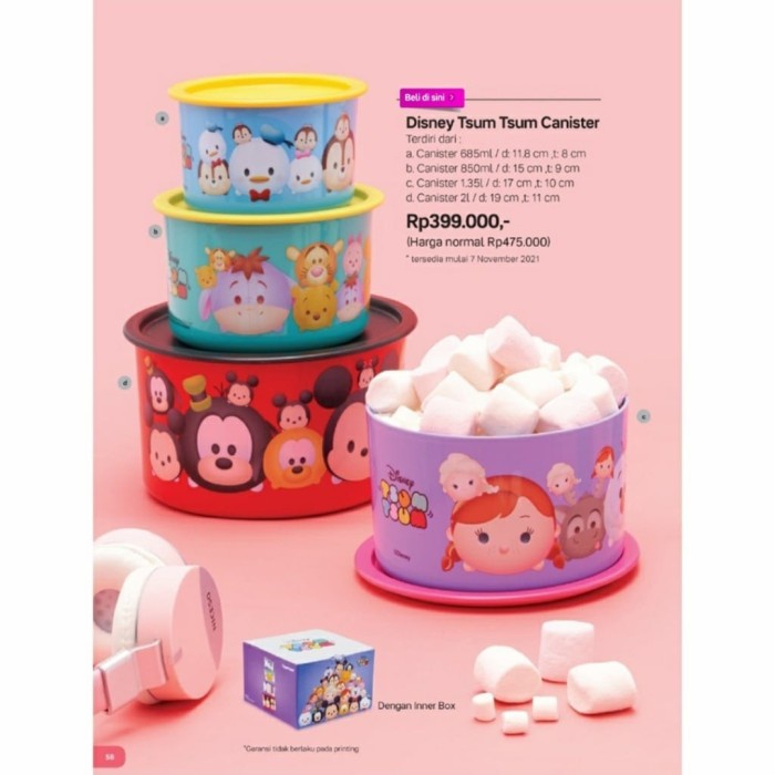 Disney Tsum Tsum Canister Tupperware