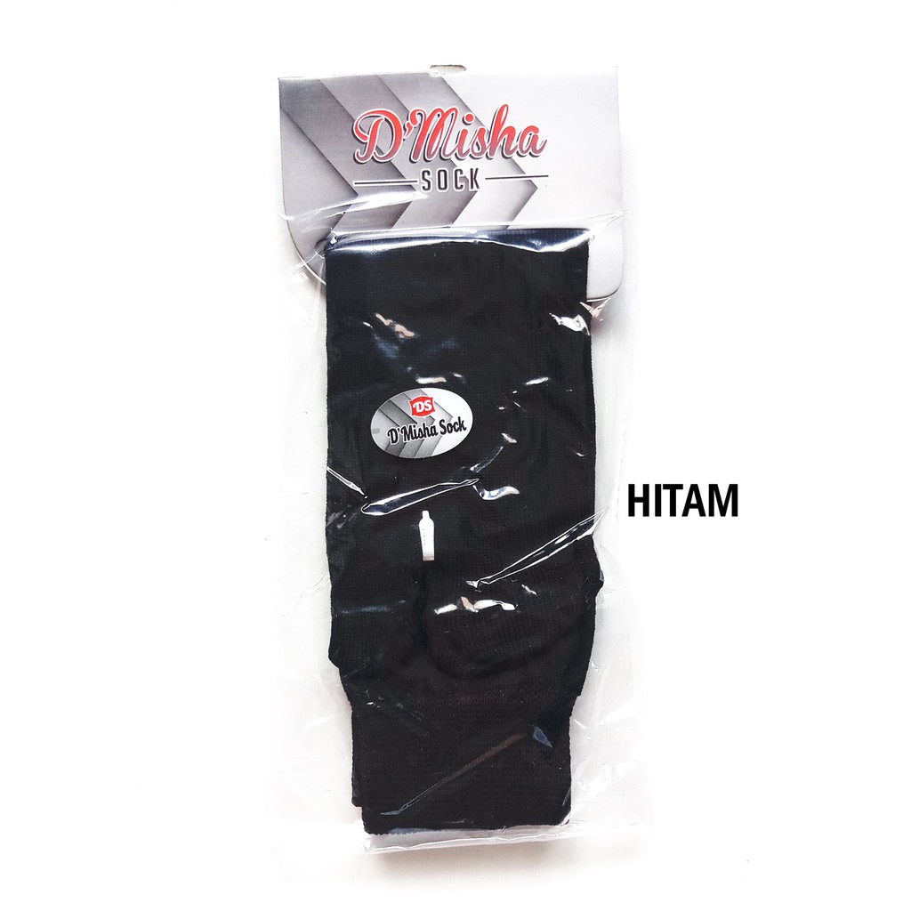 Kaos Kaki Jempol Muslimah Polos Banyak Warna-Hitam