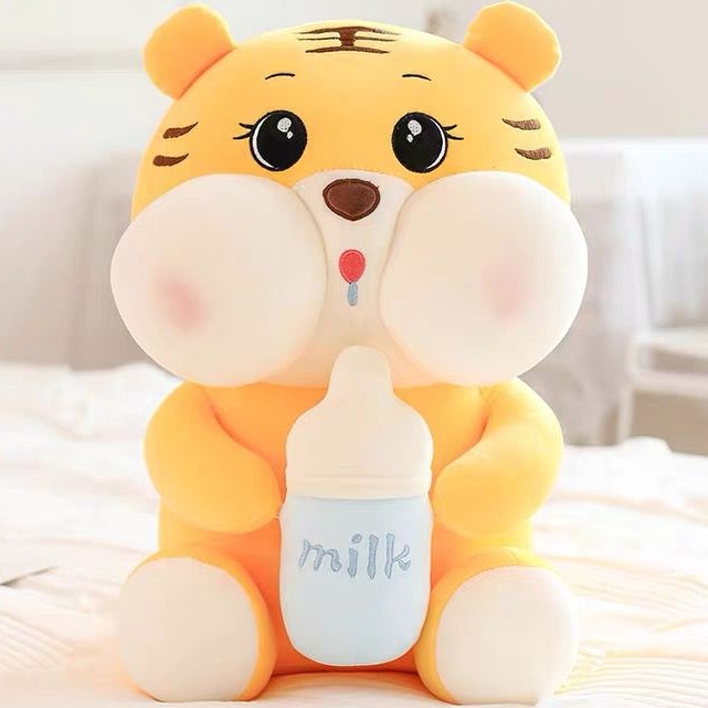 Boneka Macan 45cm Boneka Tiger Milk Tiger Baby Anak Macan Boneka Zodiak Boneka Macan Boneka Tiger