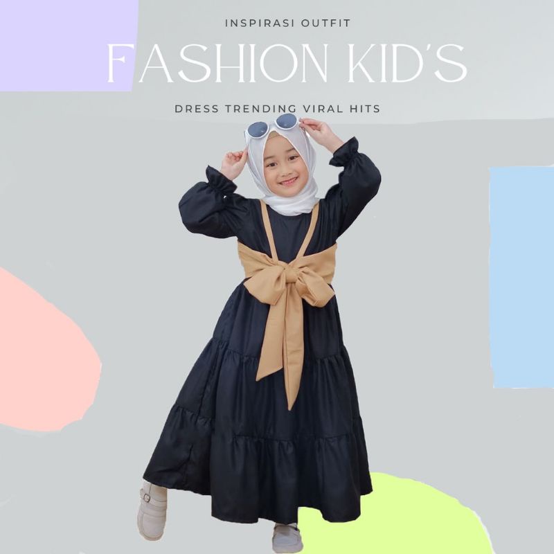 GAMIS RUMAYSA KIDS BAHAN SHAKILA // DRESS SHAKILA // GAMIS ANAK-ANAK