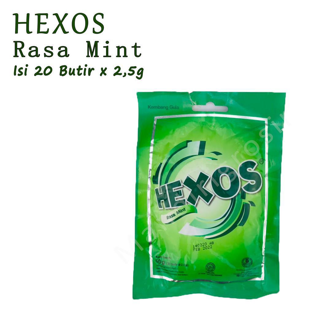 * HEXOS * PERMEN * MINT * EXTRA MINT * 20 BUTIR * 50g