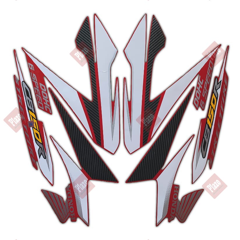stiker body motor / striping honda cb150r 2014 merah