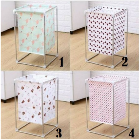 Laundry Bag Stand Multifungsi / Keranjang Baju Kotor Serbaguna A70