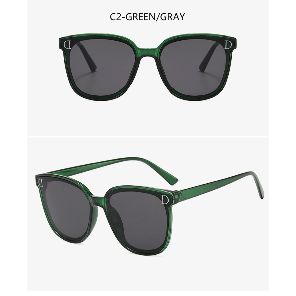 Korean style personality D-shaped fashion men's and women's trendy sunglasses