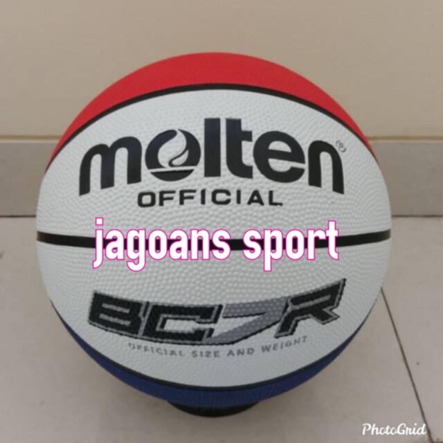 BOLA BASKET KARET RUBBER MOLTEN BC7R BONUS PENTIL