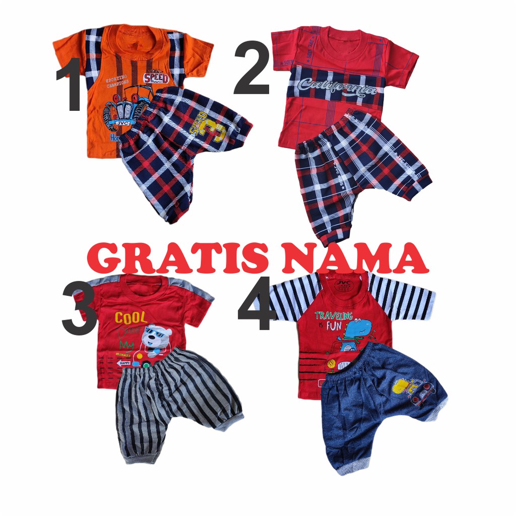 Paket 3 Picis Random 2-18 Bulan Gratis Sablon Nama