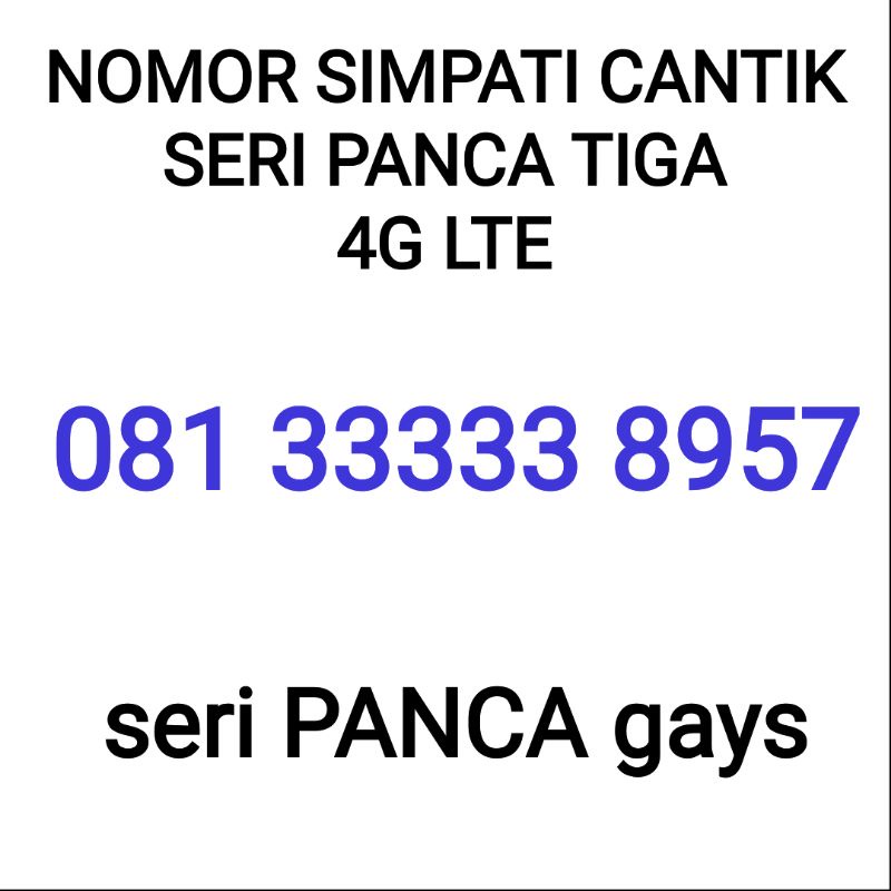 Nomor Cantik SIMPATI Murah / Nomor Cantik Telkomsel 4G