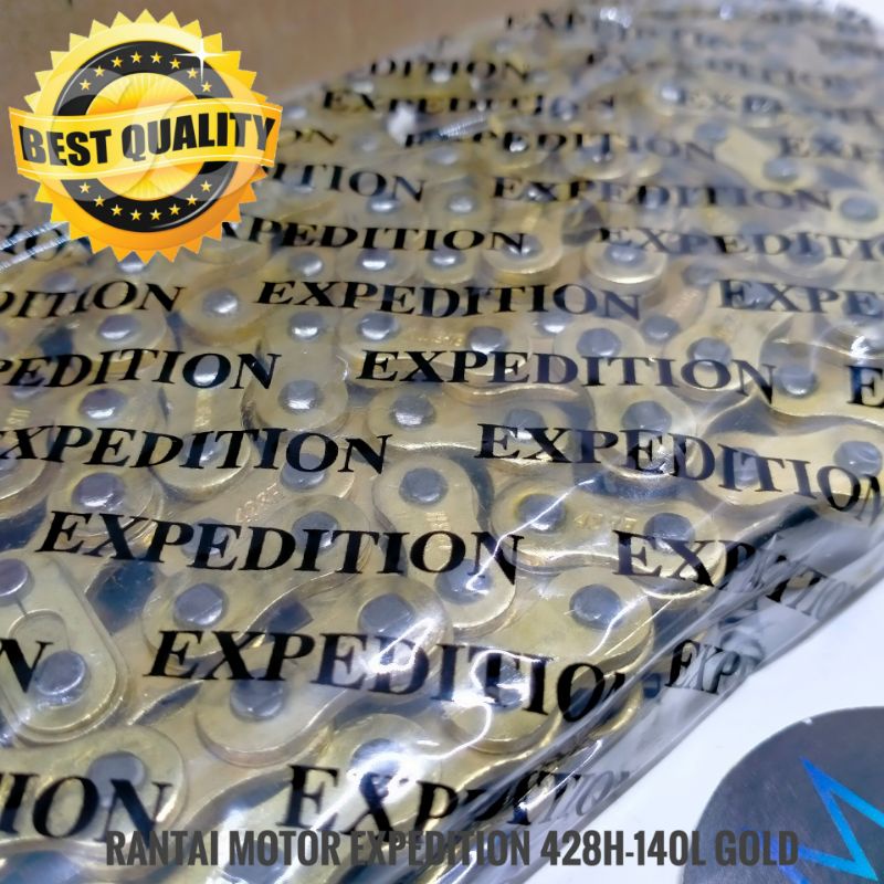 RANTAI MOTOR EXPEDITION GOLD 428H 140L 520 130L ORIGINAL / Rante motor expedition gold 428 H 140 L 520 130 L universal trail crf klx wr ninja250 zx300 R25 R15 CBR 250 CBR 250R MT250