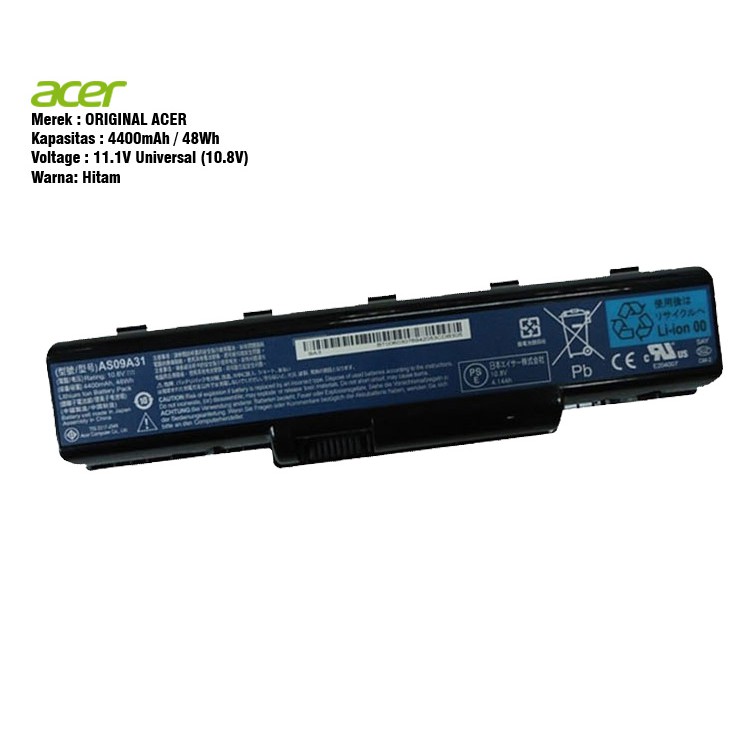 Baterai Acer Aspire 4732, 5532, 5517, eMachines E525, D725