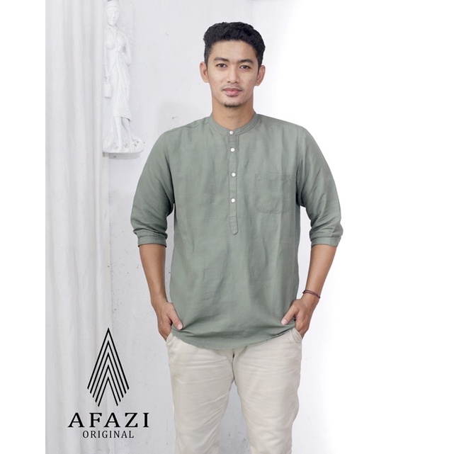 KEMEJA KOKO AFAZI LINEN PREMIUM
