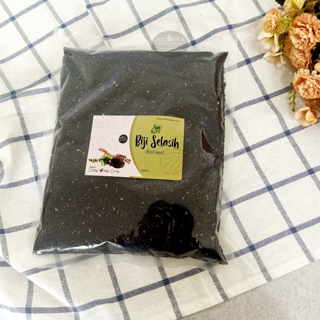 

Biji Selasih Basil Seed 500 gr / Basil Seed Rempah JSR / Biji Selasih Premium Quality