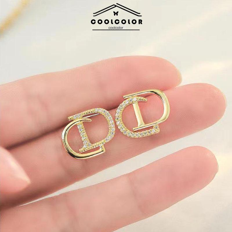 COD 925 Perak Personalised berlian litto anting -anting niche desain anting -anting waktu sederhana- cl