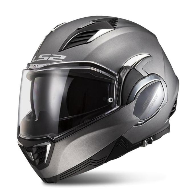 LS2 FF900 VALIANT II MATT TITANIUM l HELM MODULAR l FF399 FF 399 Termurah
