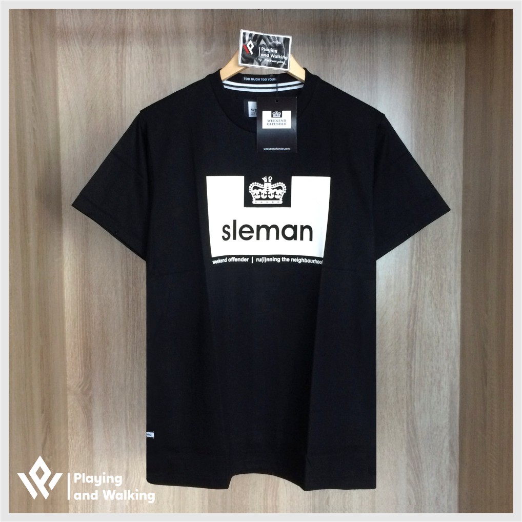 Tshirt Weekend Offender City Series Sleman - Black