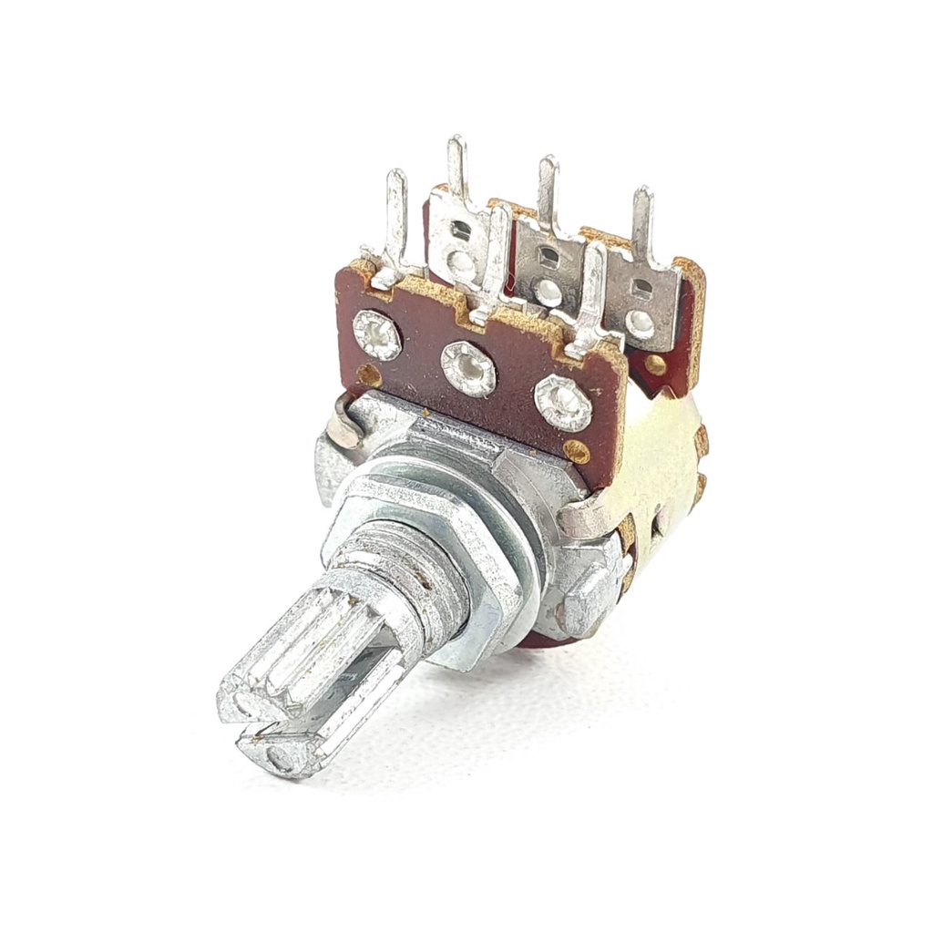Potensio 6 pin 1k Drat Stereo Kaki 3-3 Lurus Volume Mixer 102