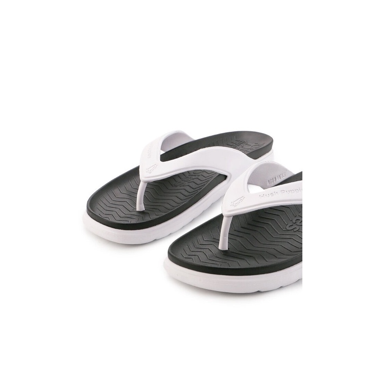 SANDAL JEPIT HUSH PUPPIES PRIA ORIGINAL CASUAL BRANDED PUTIH HM07