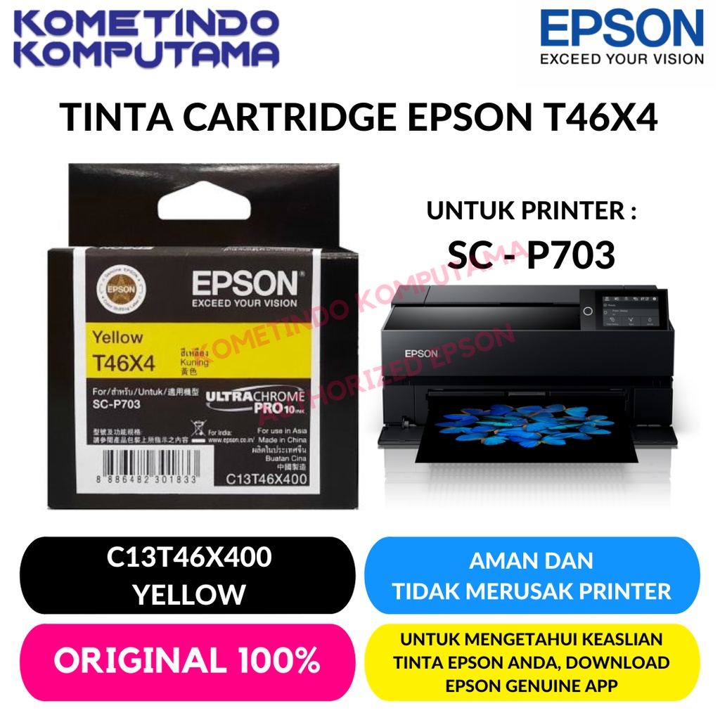 P703 YELLOW TINTA CATRIDGE EPSON SureColour SC-P703 C13T46X400 ORIGINAL 100%