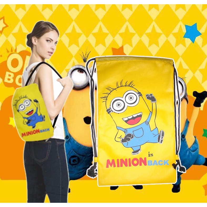 

Tas Ransel Minion Murah Tas Serut Minions Unik Lucu Serbaguna Hadiah Kado Souvenir Ulang Tahun Gift