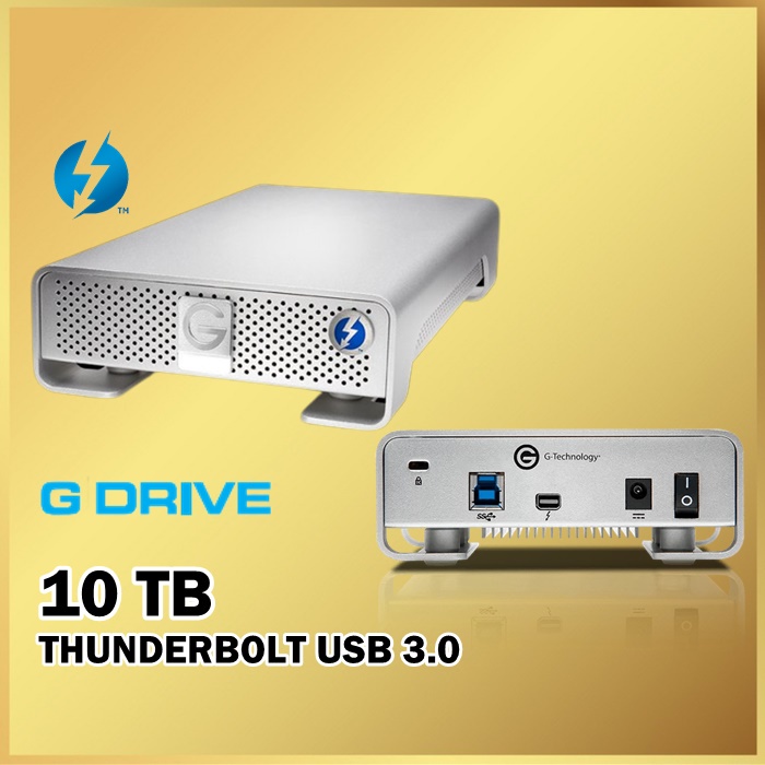 G-Drive 10TB Thunderbolt Usb 3.0 Gdrive 10 TB Hardisk External HDD