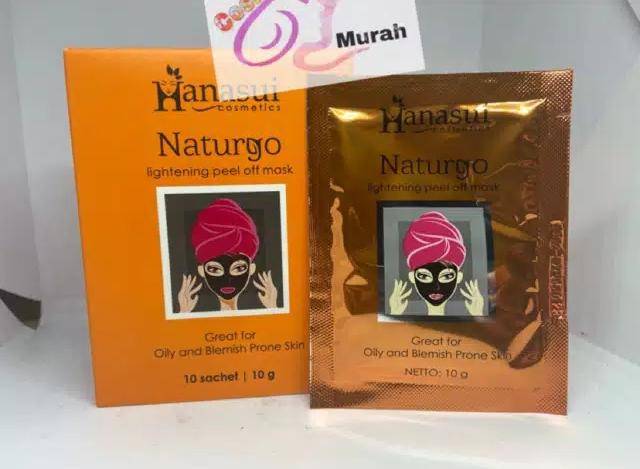 Medan Termurah BPOM Black Mask Masker Hanasui Naturgo