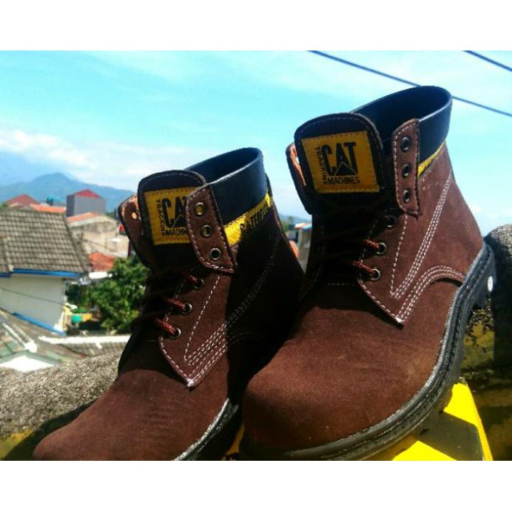 RECOMENDED !!! Sepatu Safety Boots/TINGGI CATERPILLAR SUEDE