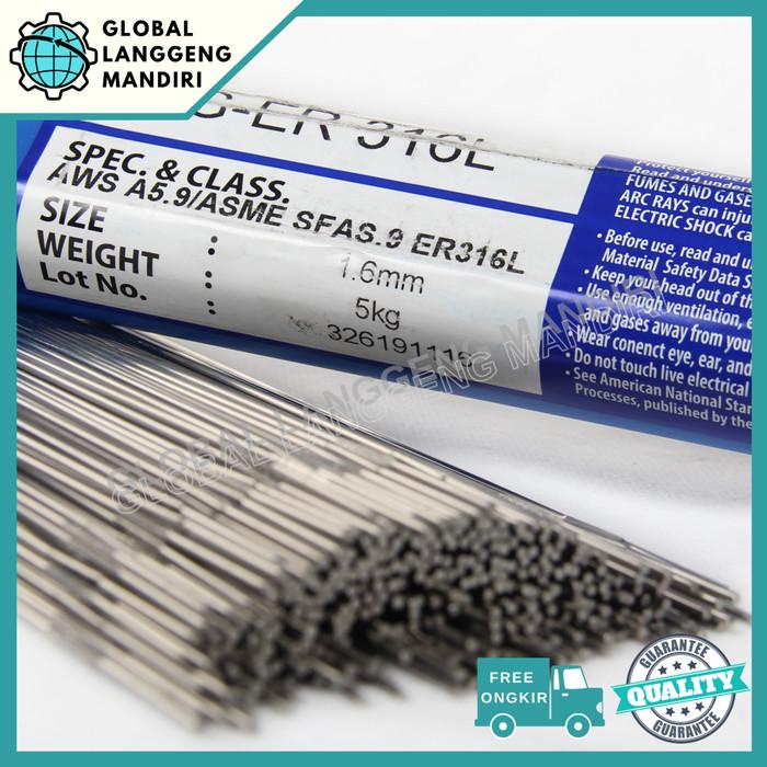 Kawat Las Argon Cproweld Tig Er316L 1.6Mm (1Kg) / Er 316L Filler Argon