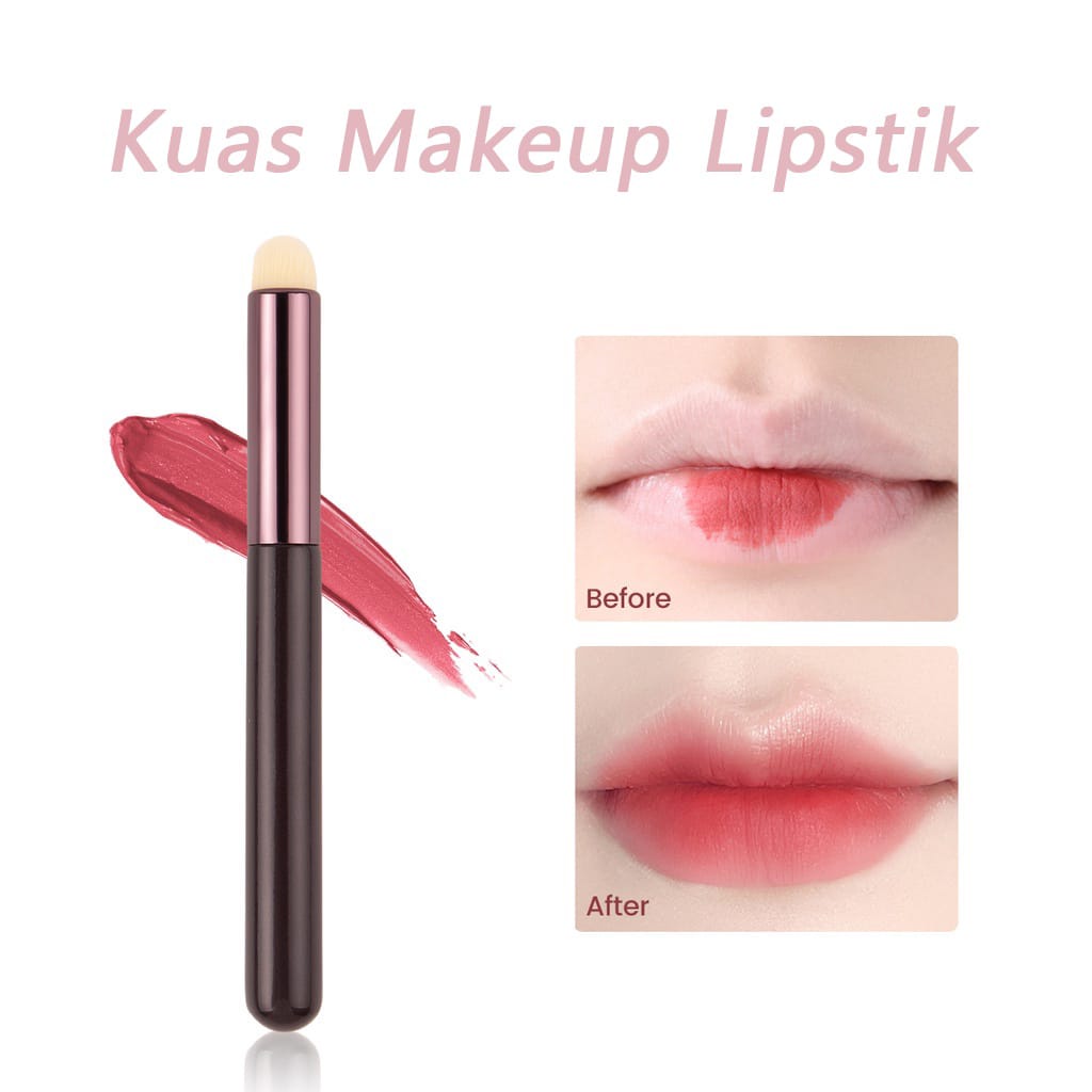 Kuas Lipstick Brush Lipstik Concealer Brush Bibir Multifungsi Kepala Bulat UntukBlush On Eyeshadow Concealer F795