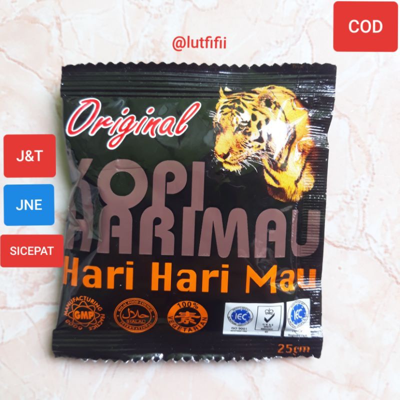 Jual KOPI HARIMAU HARI HARI MAU KOPI ASLI ORIGINAL MALAYSIA ASLI