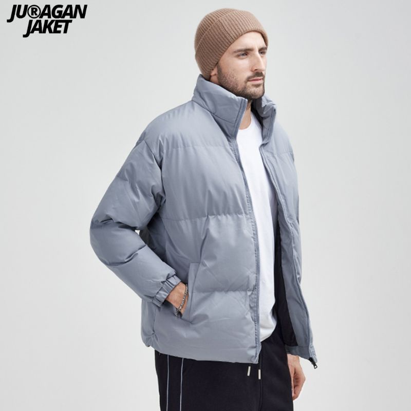 Juragan Jaket Pria Mantel Hangat Musim Dingin Korean Puffer Tebal