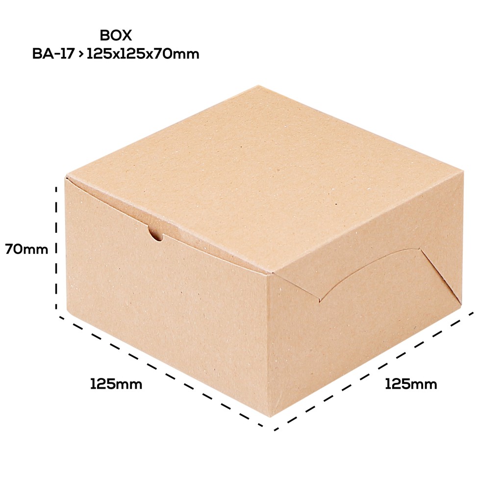 Snack Box 12.5x12.5x7 Bahan 290 Gsm (B17K2-Laminasi)