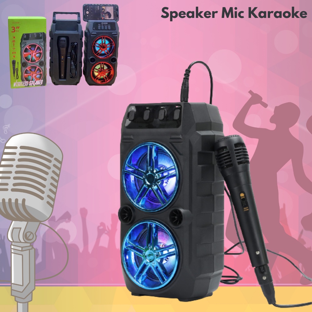 Speaker Mic Karaoke Bluetooth