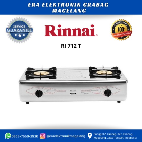 Rinnai Kompor Gas 2 Tungku Ri 712 T 712t Shopee Indonesia