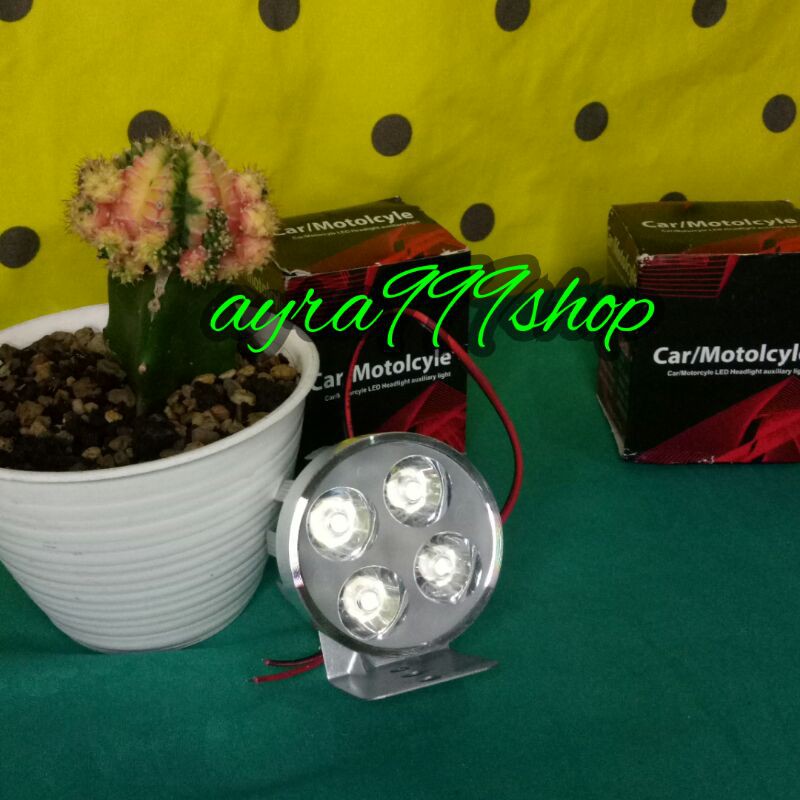 LAMPU LED TEMBAK SOROT SPION 6 TITIK LED PUTIH TERANG