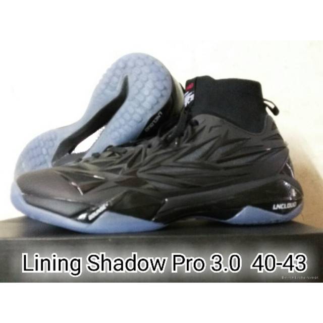 SEPATU BADMINTON LINING SHADOW PRO 3.0 BLACK