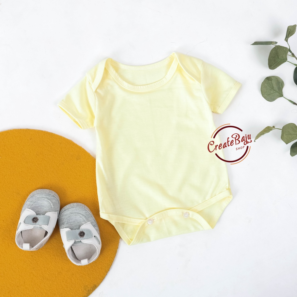 BAJU BAYI JUMPER BAYI 3-12 BULAN JUMPSUIT BAYI WARNA POLOS FASHION TERMURAH