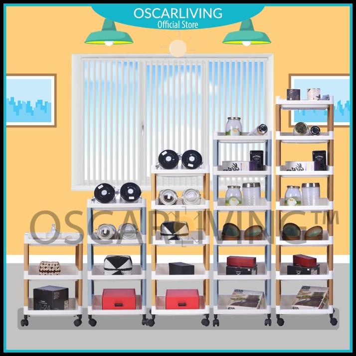 Akako A.Rak / Rak Susun Plastik Serbaguna + Roda - 4 Susun