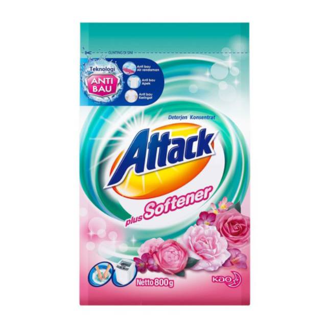 ATTACK DETERGEN BUBUK SOFTENER REFILL 800 GR