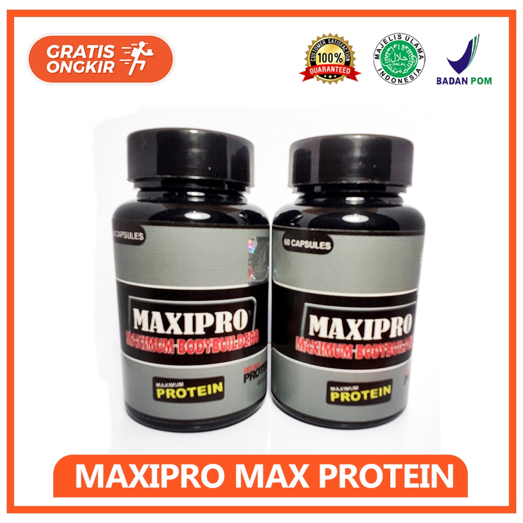 Kapsul Penambah Masa otot MAXIPRO Suplemen masa otot, lebih bagus dari pembesar otot badan pria onix