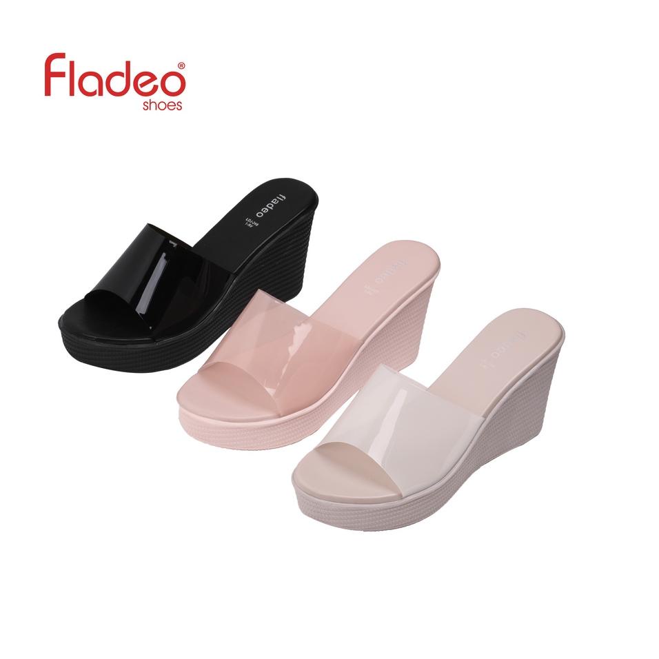Fladeo A21/LDJ249-1RV/Sendal Wedges Wanita [ Wedges Sandals ] T84D